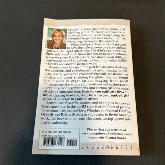 Dare to Lead - Brene Brown - Large Print - Picture 2 of 2